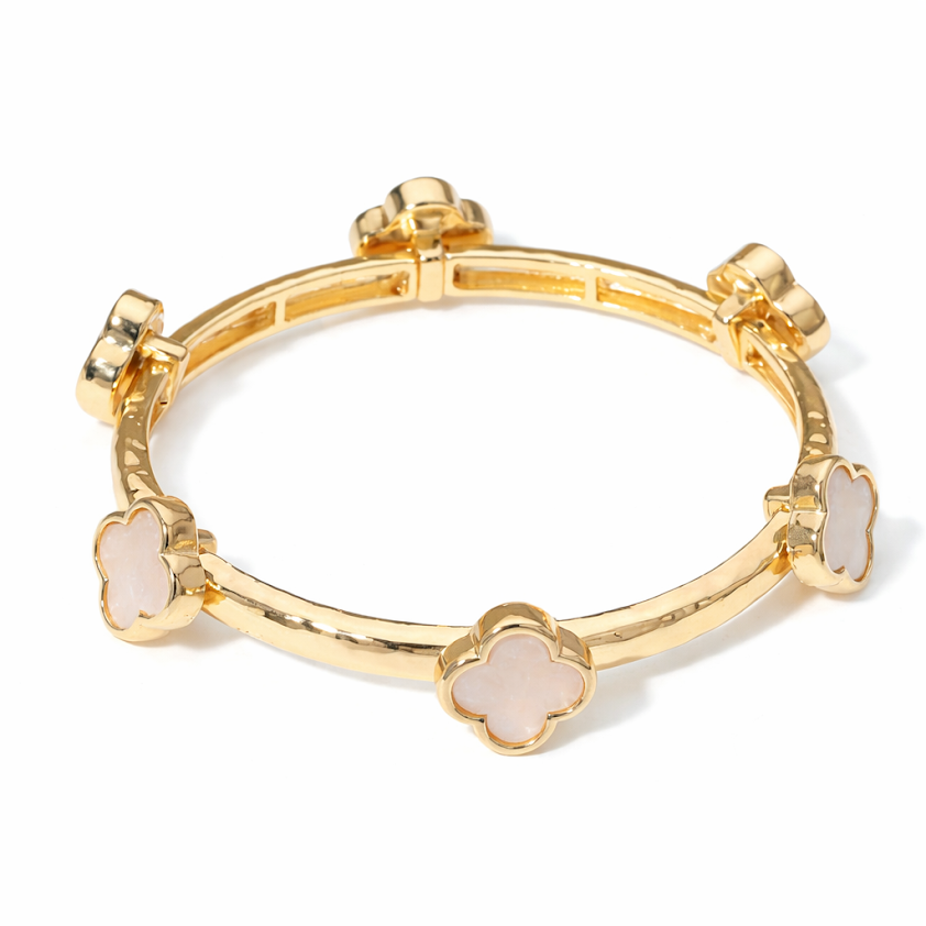 Ivory Pearl Quatrefoil Bracelet