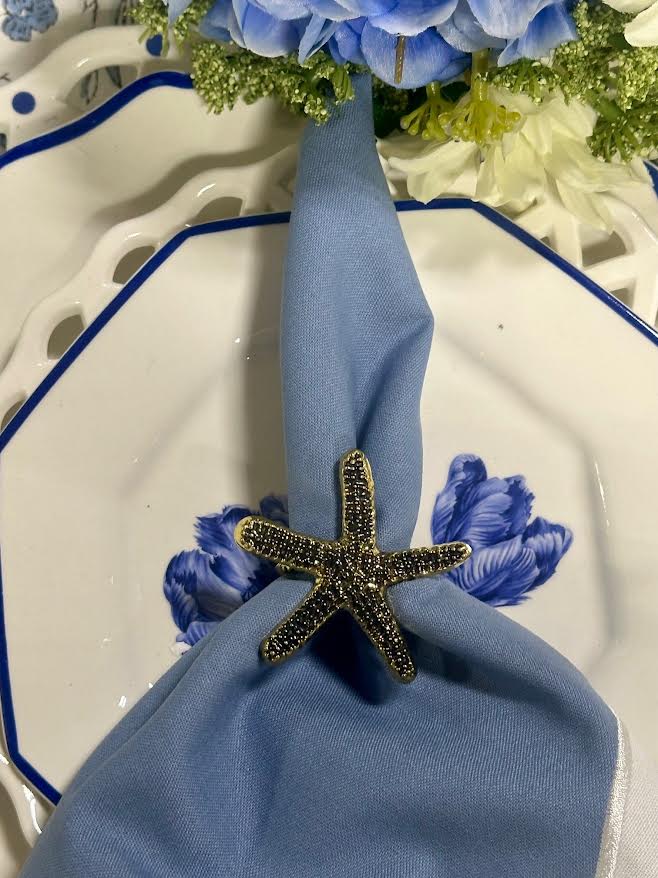 Starfish Set of 4 Napkin Ring