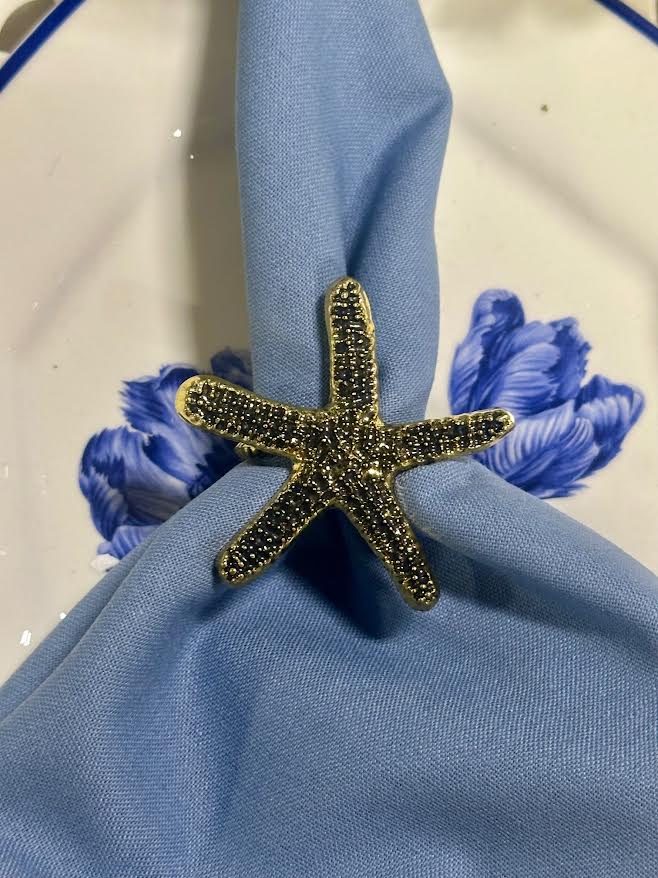 Starfish Set of 4 Napkin Ring