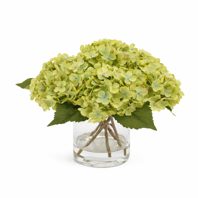 Lifelike Green Hydrangea Arrangement
