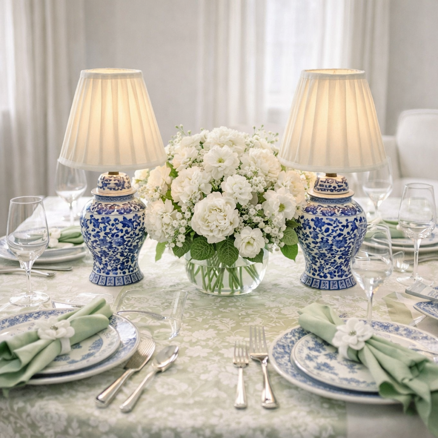 Porcelain Rechargeable Lamp