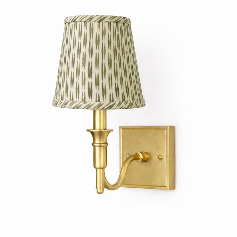 Green Weave Sconce Shade