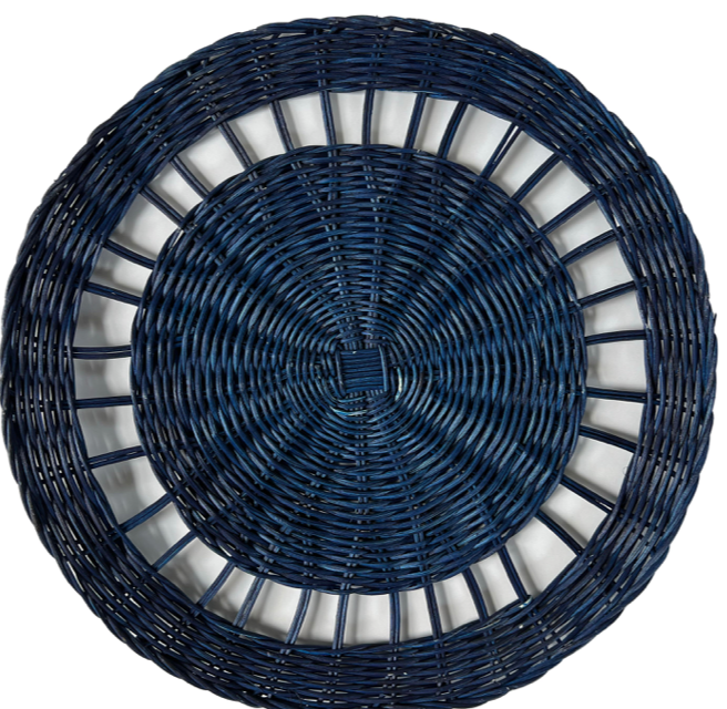 Blue Raffia Placemat