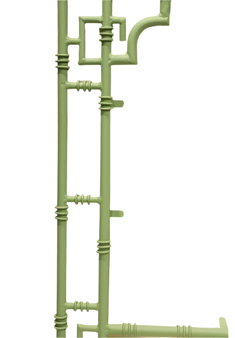 Green Pagoda Mirror
