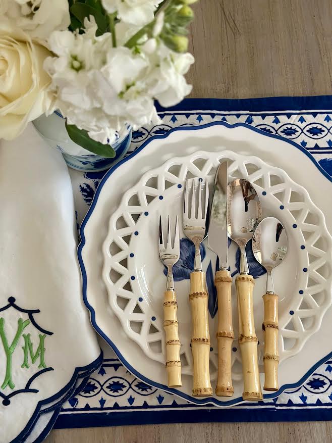 5-Piece Genuine Bamboo Flatware