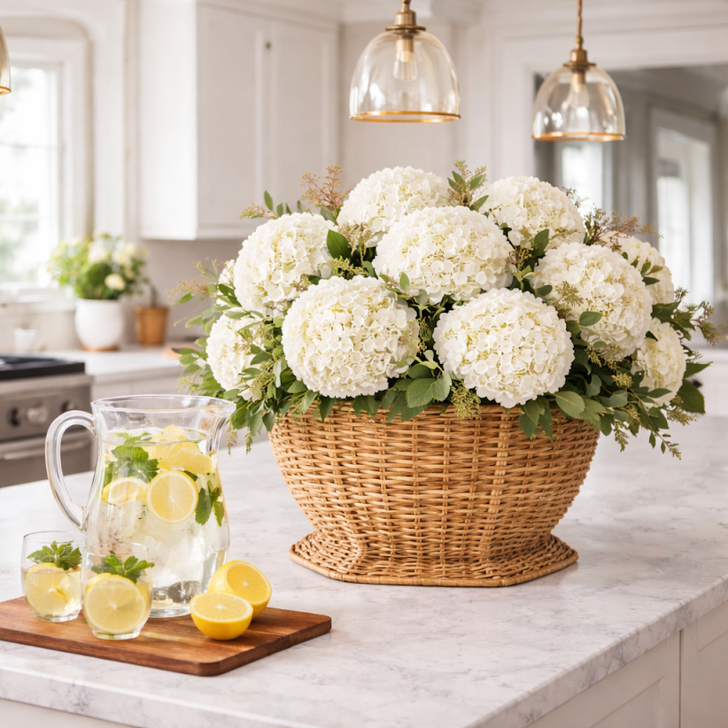 HEXAGON WICKER PLANTER (3 Sizes)