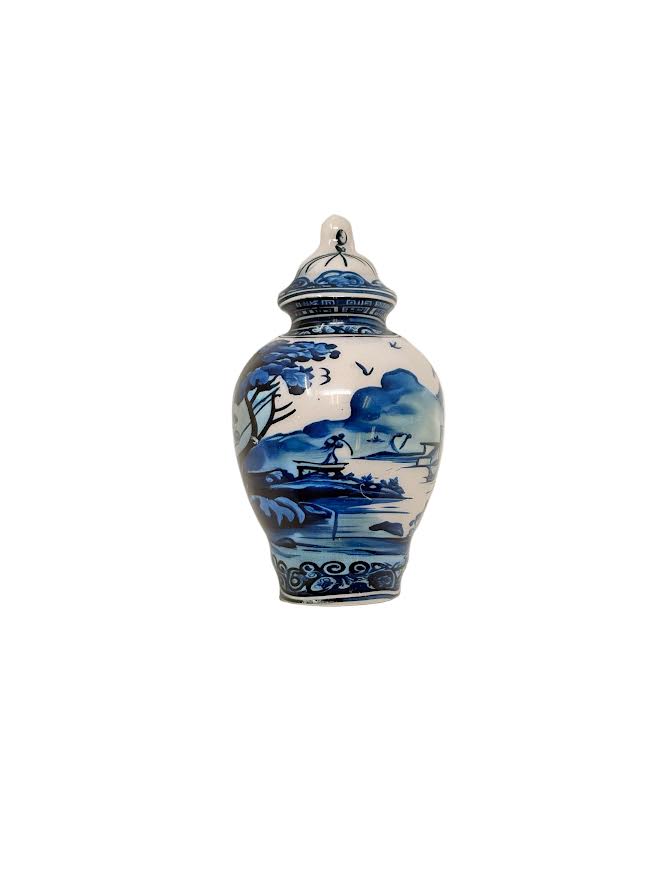 Village Scene Ginger Jar Napkin Ring