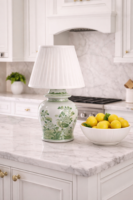 Green Bird Porcelain Rechargeable Lamp