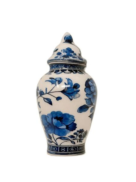 Blue & White Floral Ginger Jar Set of 4 Napkin Ring
