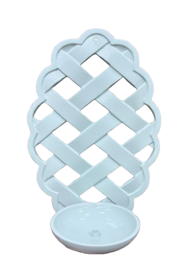Blue Lattice Sconce