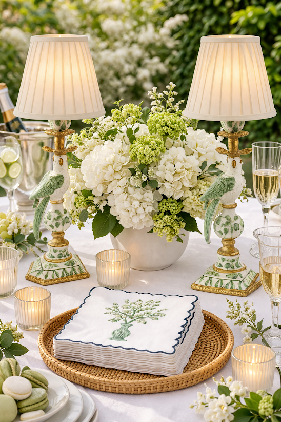 Green Bird Rechargeable Lamp