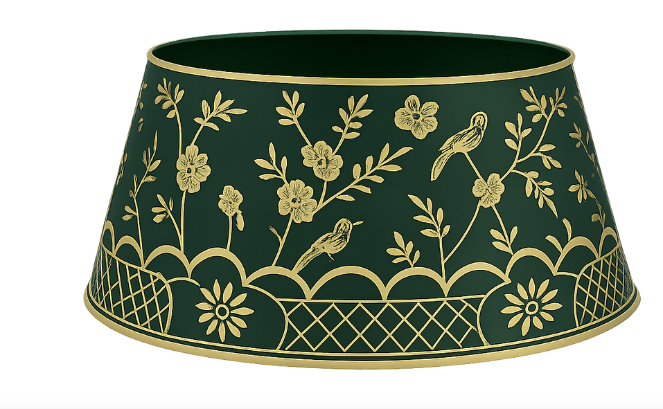 Green & Gold Chinoiserie Tree Collar