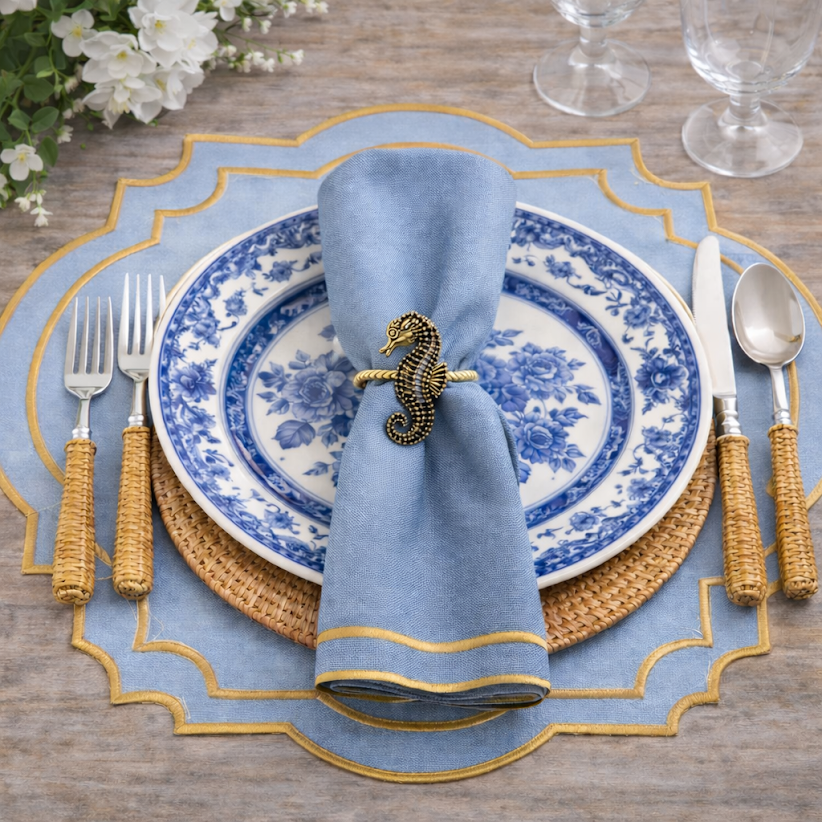 Seahorse Set of 4 Napkin Ring