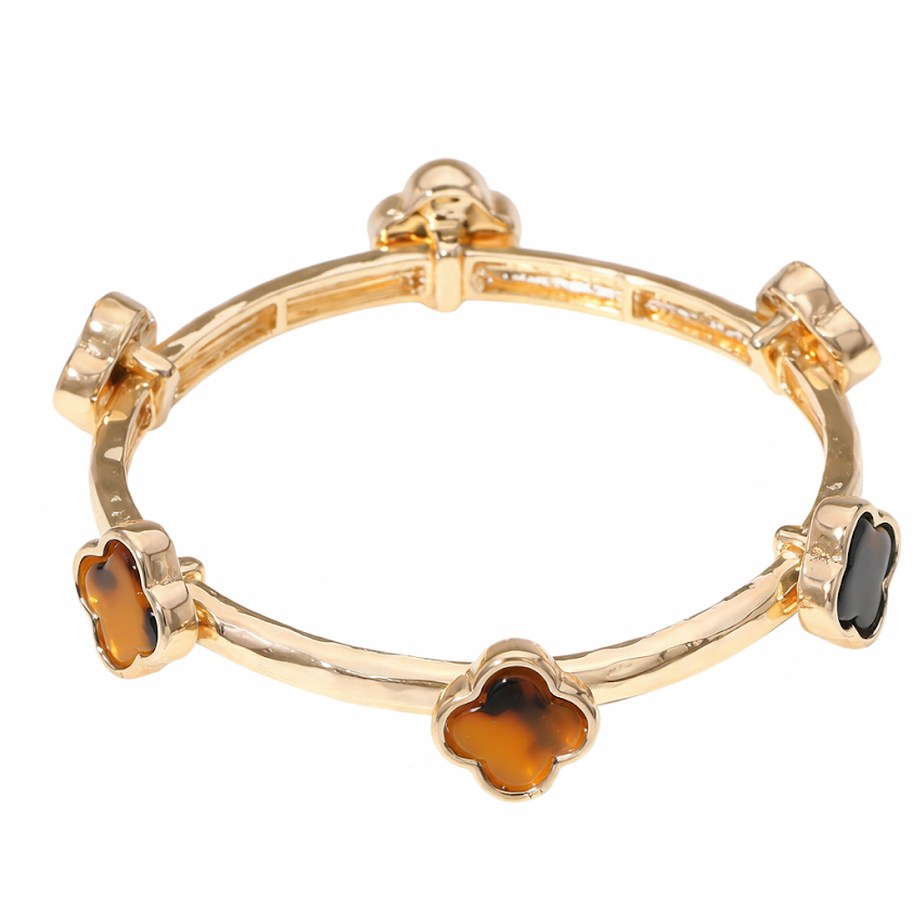 Tortoise Quatrefoil Bracelet