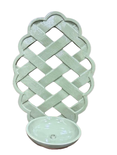 Green Lattice Sconce