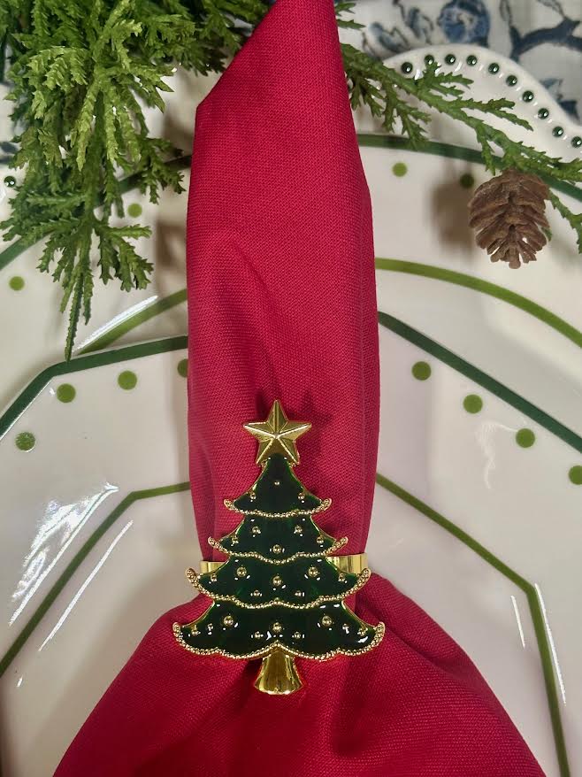 Christmas Tree & Star Napkin Ring