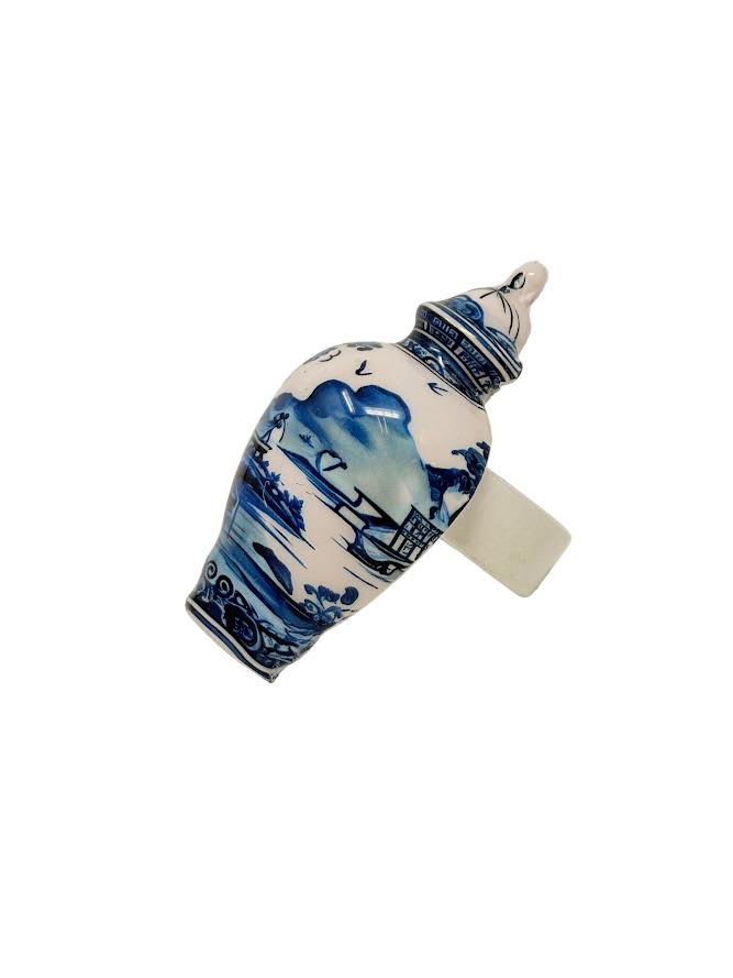 Village Scene Ginger Jar Napkin Ring
