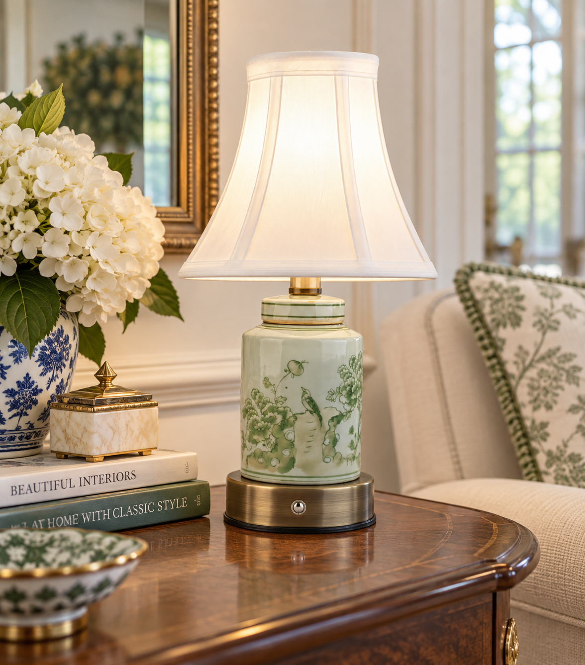 Green Tea Jar Rechargeable Lamp