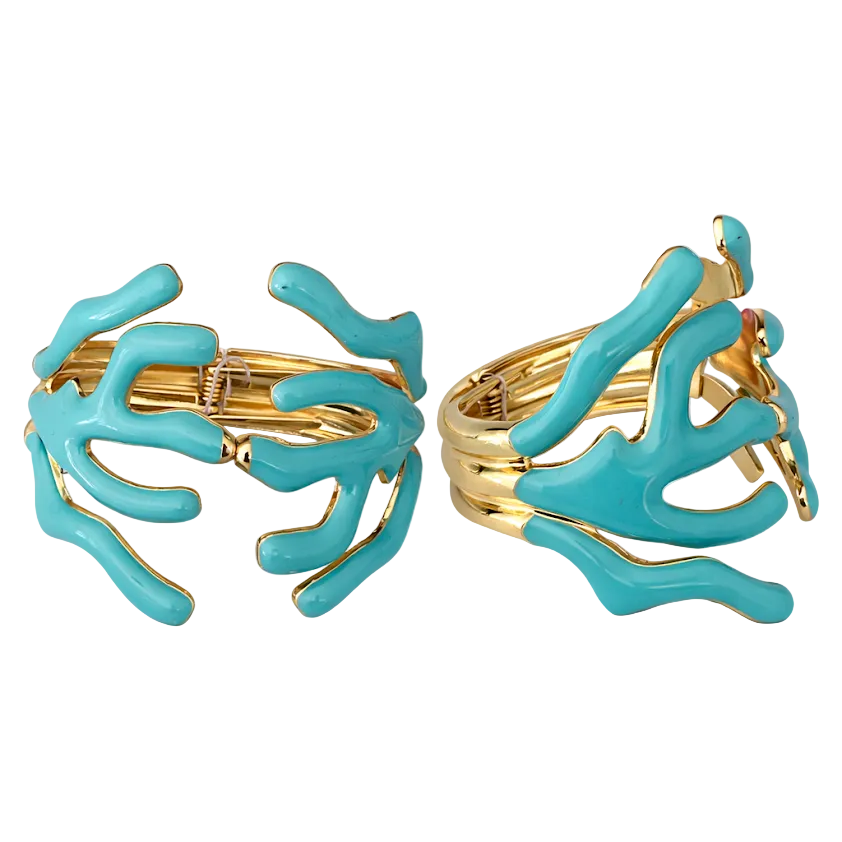 Turquoise Coral Cuff