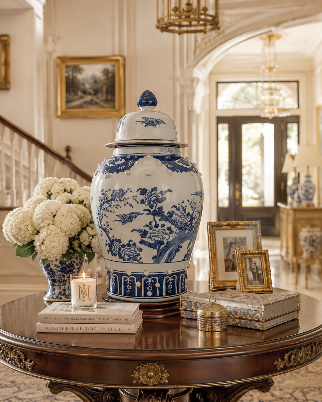 Grand Antiqued Raised Dot Jar