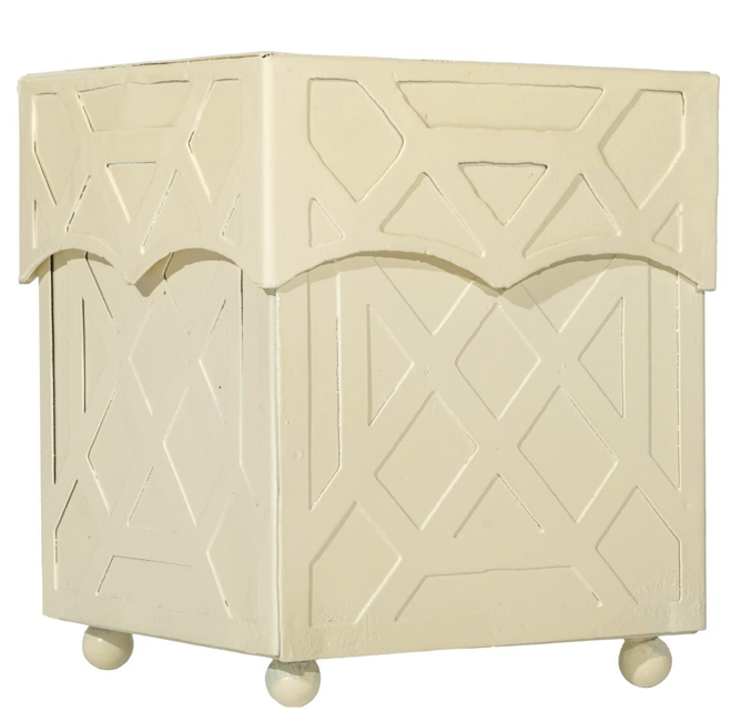Butter Yellow Chippendale Tissue Holder: Final Sale