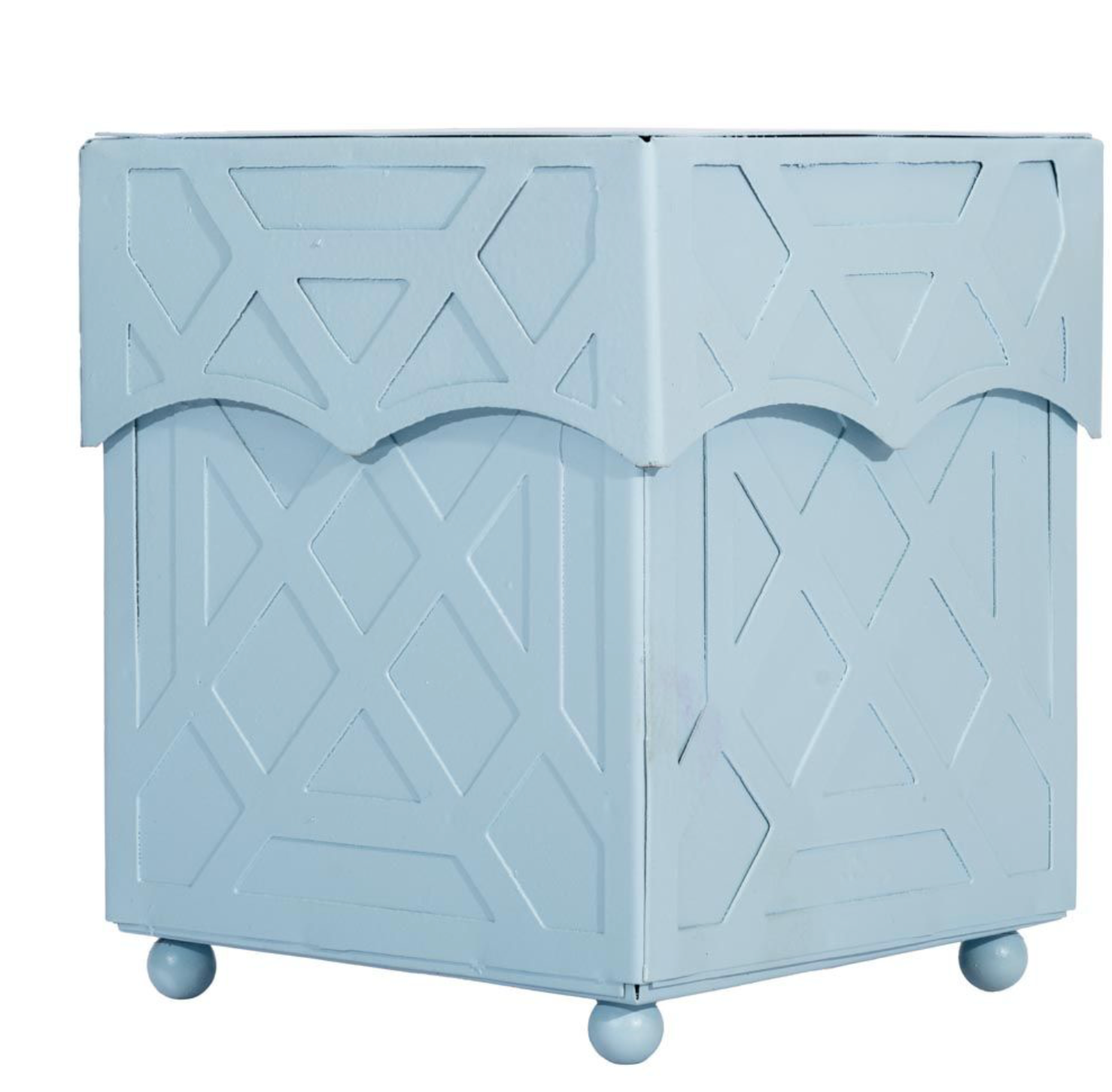 Slate Blue Chippendale Tissue Holder: Final Sale