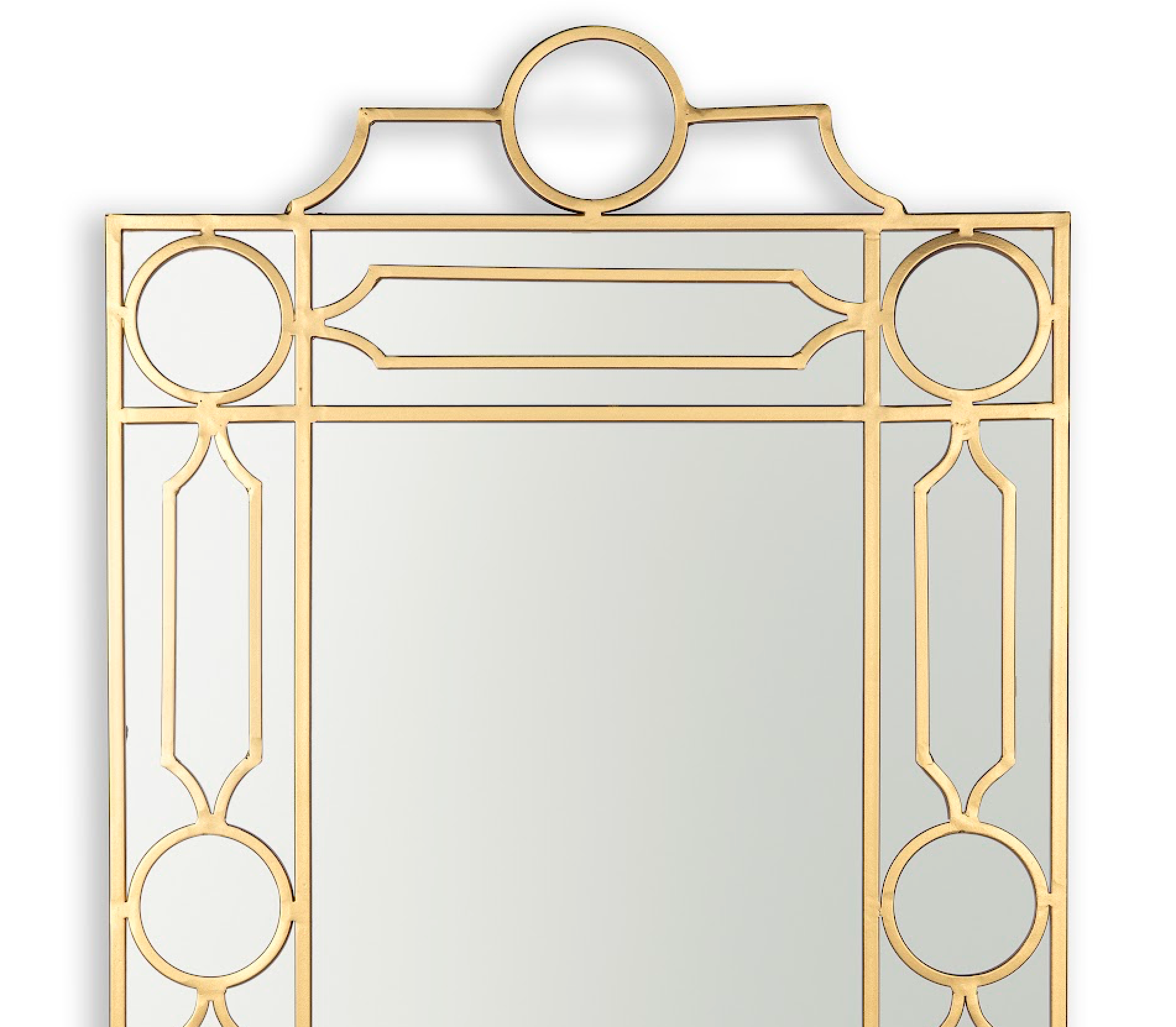 Gold Fretwork & Trellis Mirror