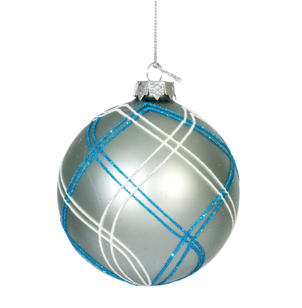 Sparkle Trellis Ball Ornament