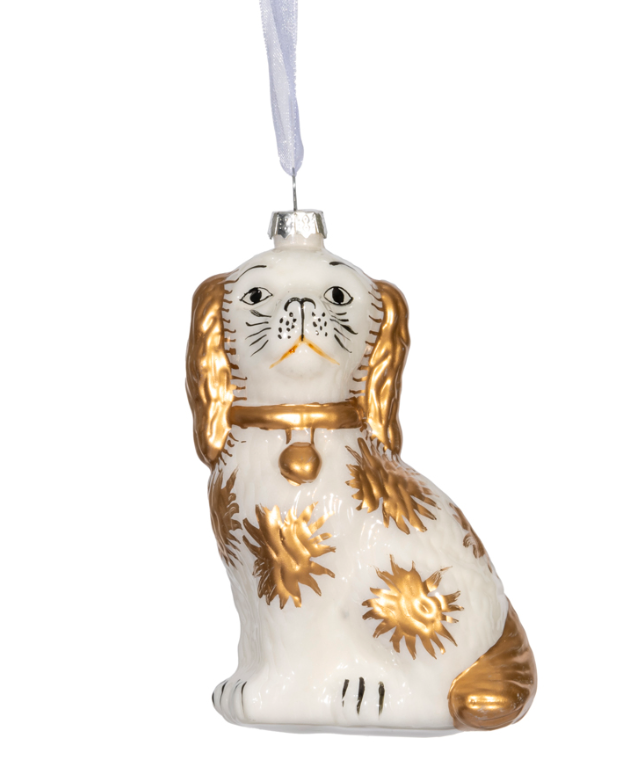 Christmas Glass Dog outlets Ornament 4