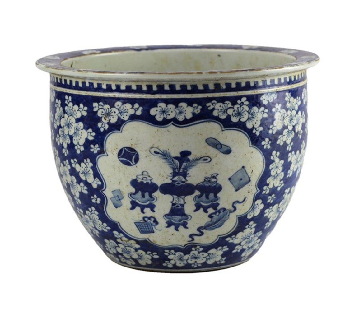 Round Figurine Cherry Blossom Fishbowl