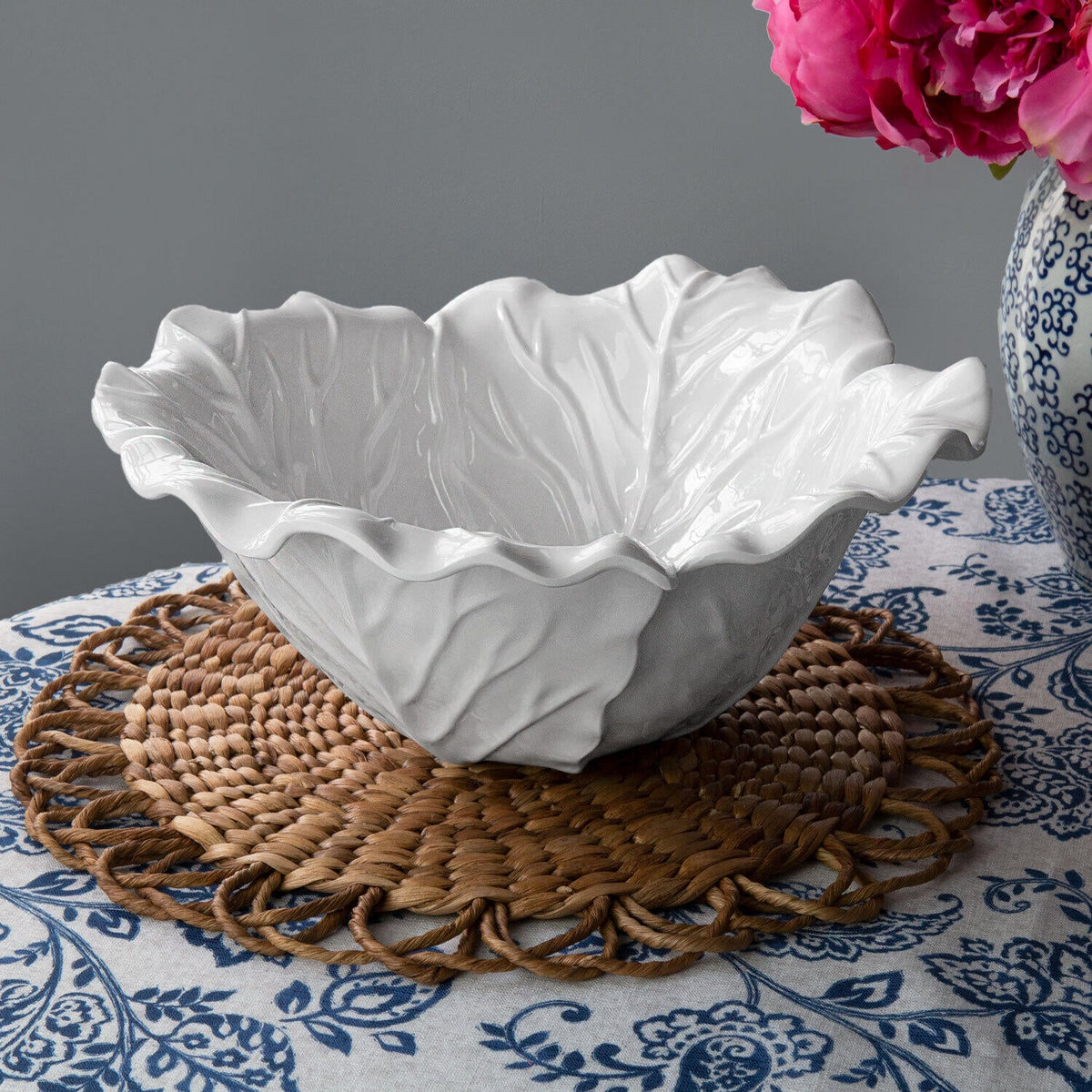VIDA Lettuce Large Bowl (White)