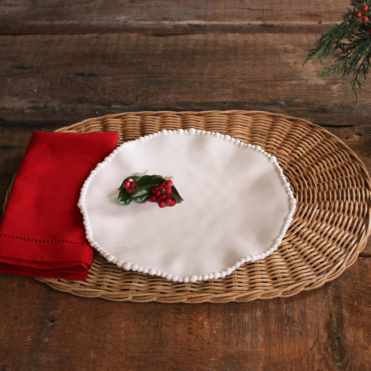 VIDA Alegria Dinner Plate Set of 4 (White)