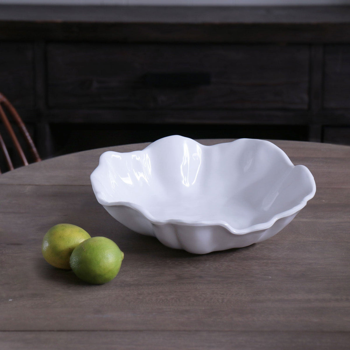VIDA Bloom Medium Wavy Bowl (White)