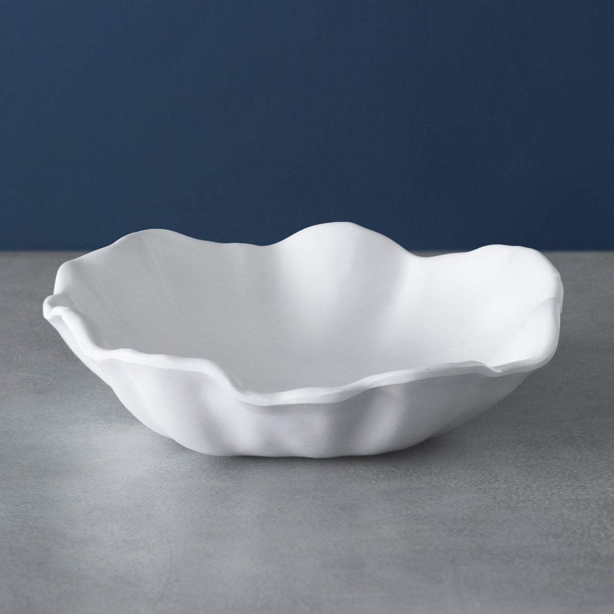 VIDA Bloom Medium Wavy Bowl (White)