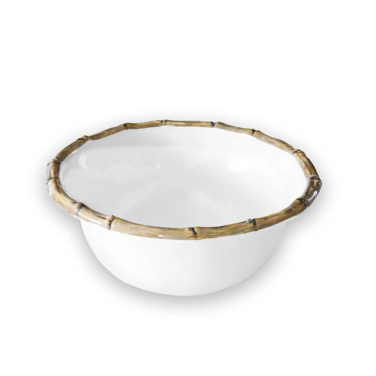 VIDA Bamboo Cereal Bowl Set of 4 (White and Natural)