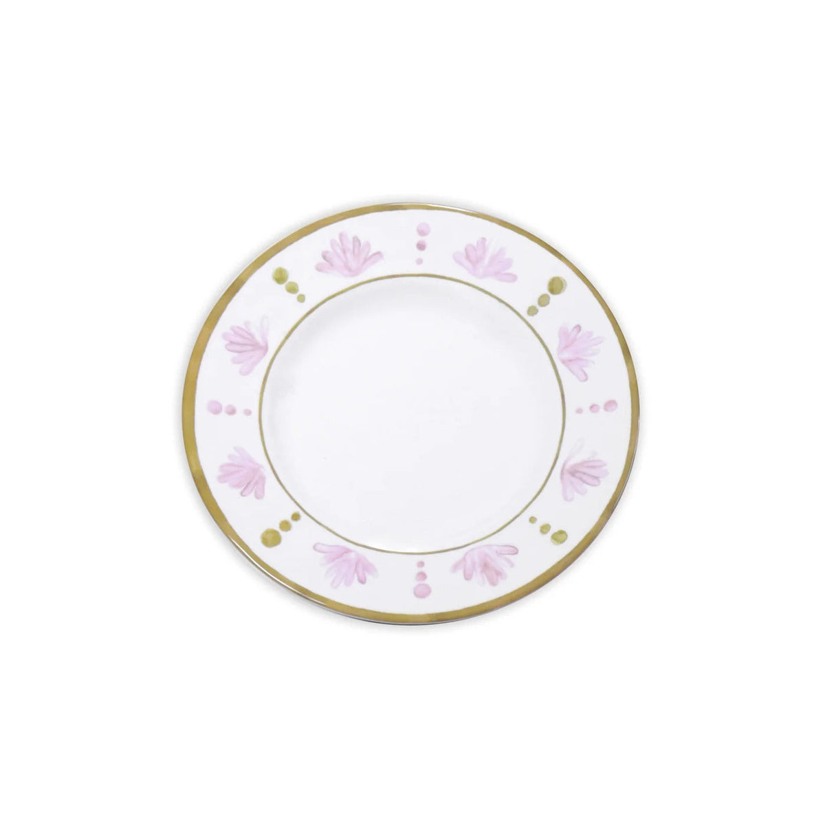 VIDA Athena Dinner Plate Set of 4 (Pink and Green)