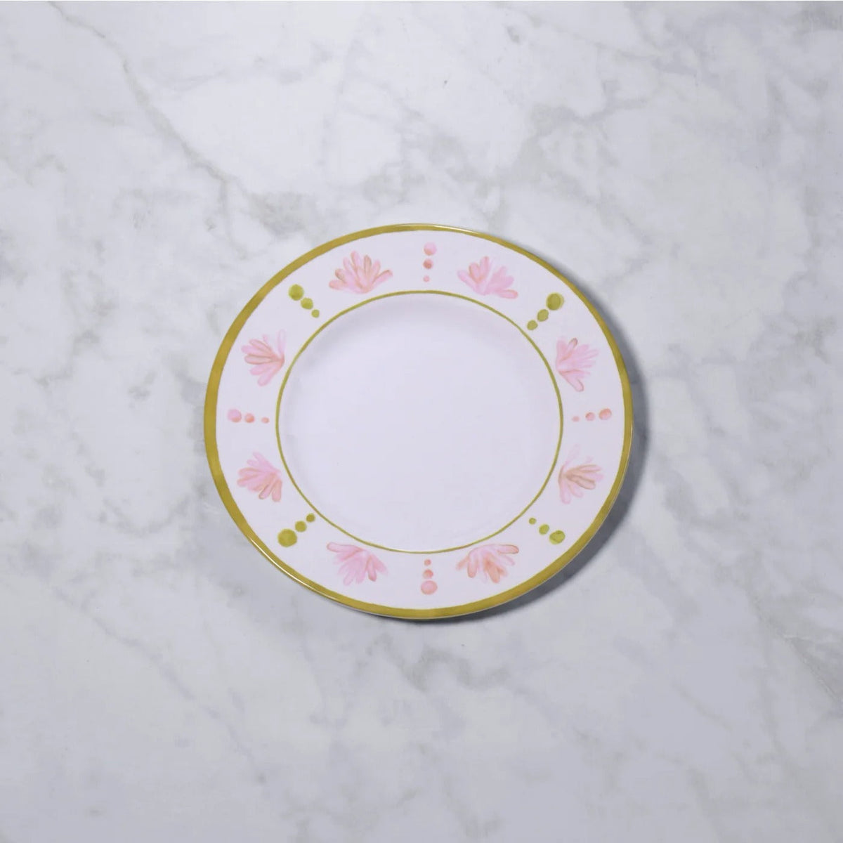 VIDA Athena Dinner Plate Set of 4 (Pink and Green)