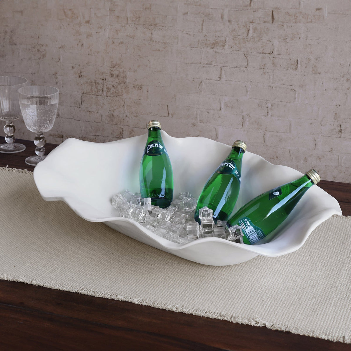 VIDA Nube Extra Large Oval Centerpiece (White)