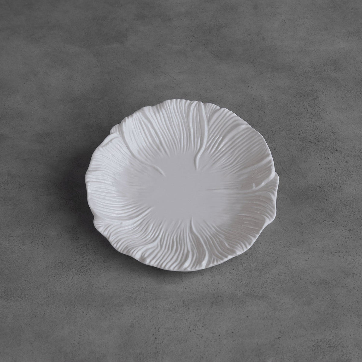 VIDA Lettuce Salad Plate Set of 4 (White)