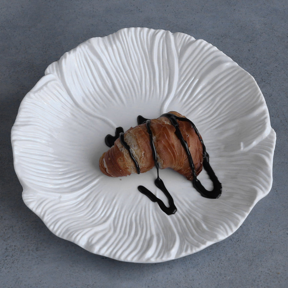 VIDA Lettuce Salad Plate Set of 4 (White)