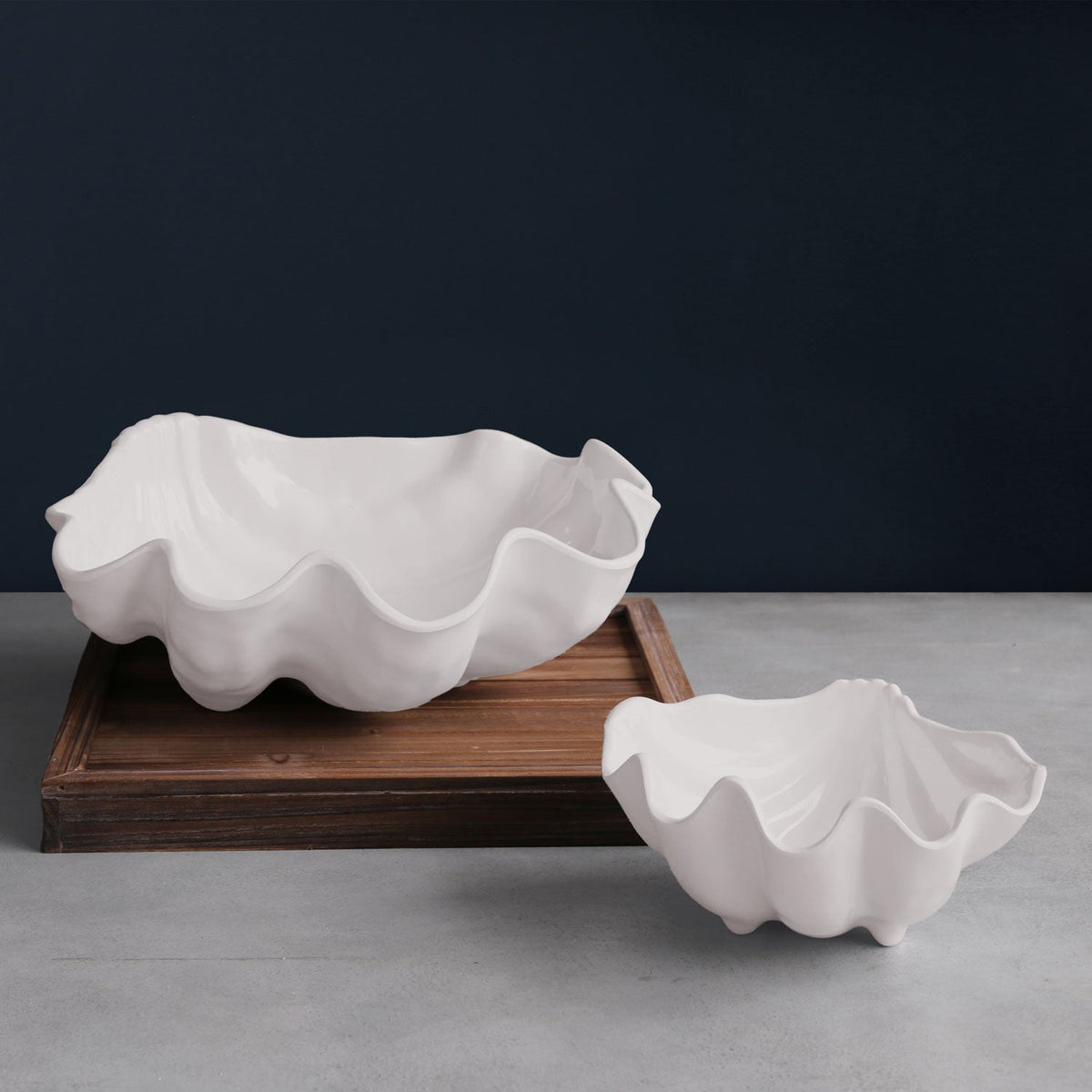 VIDA Ocean Shell Large Bowl (White)