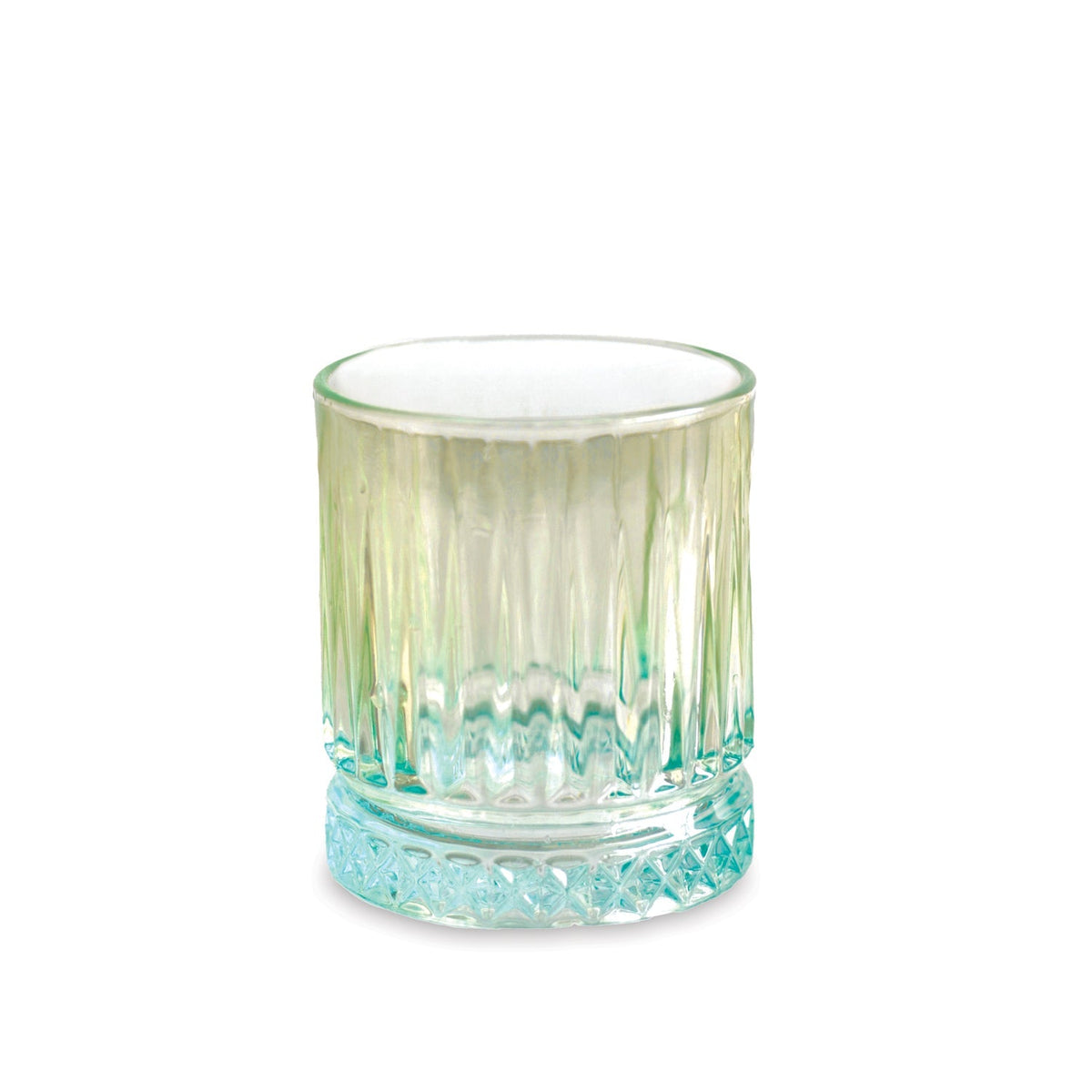 GLASS Aquarelle Double Old Fashioned Set of 4 (Multi) 12 fl oz