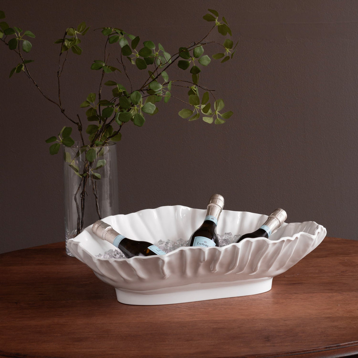 VIDA Bloom Extra Large Oval Bowl (White)