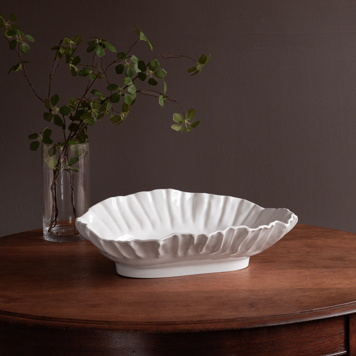 VIDA Bloom Extra Large Oval Bowl (White)