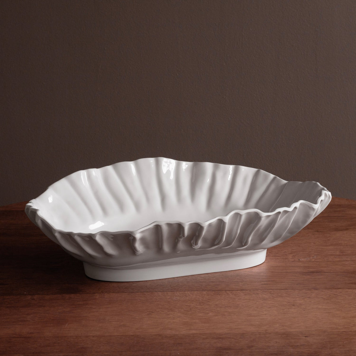 VIDA Bloom Extra Large Oval Bowl (White)