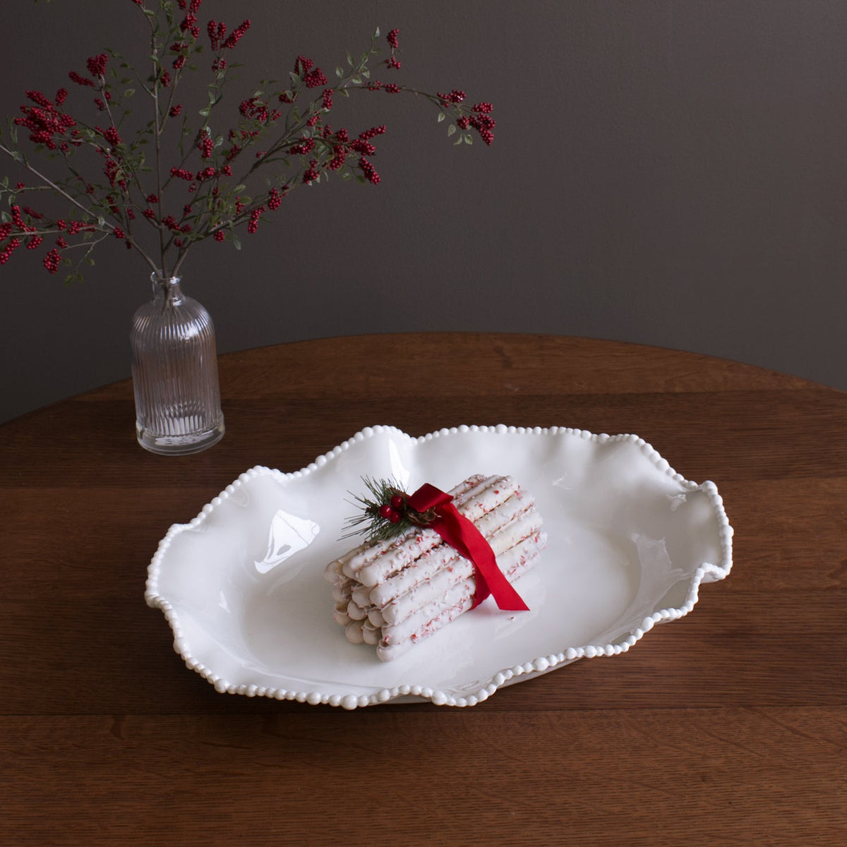 VIDA Alegria Oval Platter (White)