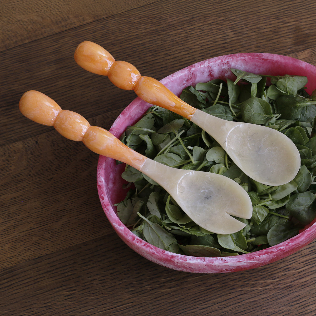 RESIN Rio Bubble Salad Servers(Orange)