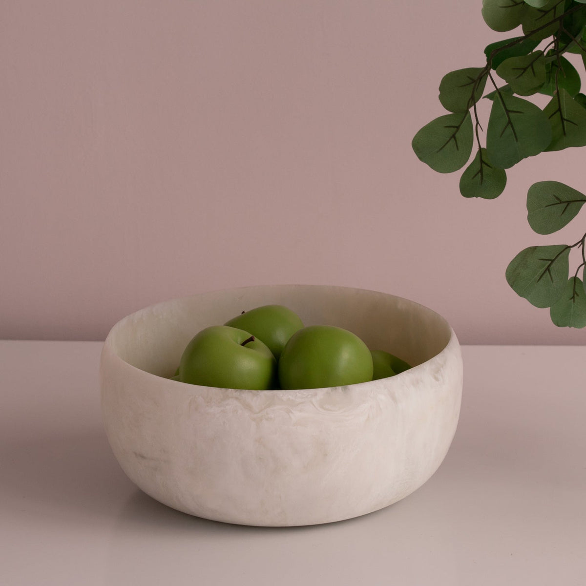 RESIN Sorbet Large Round Bowl Coconut