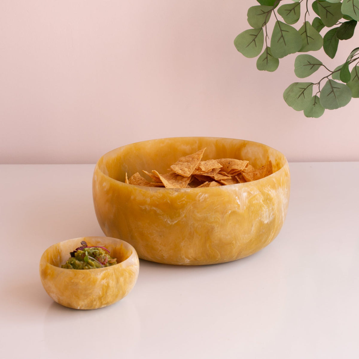 RESIN Sorbet Large Round Bowl Matcha