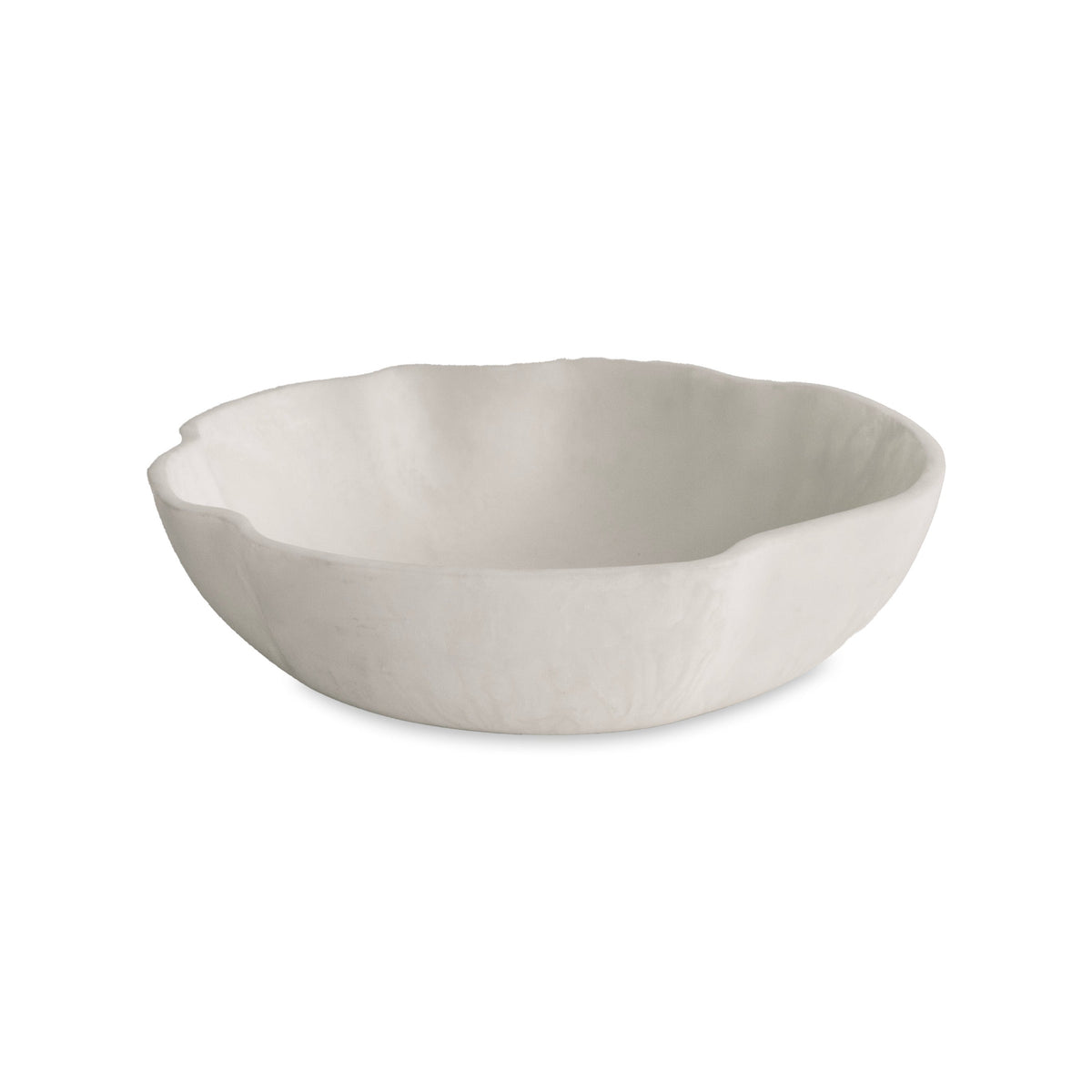 RESIN Sorbet Large Wavy Round Bowl Coconut